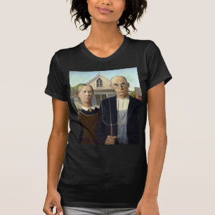 Gotisk Iconic anslags- Wood amerikan T-shirt