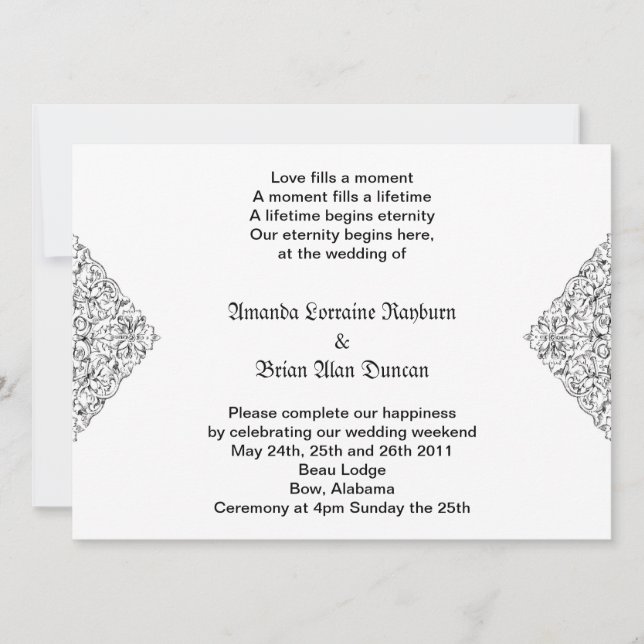 gotisk inbjudan (Framsida)