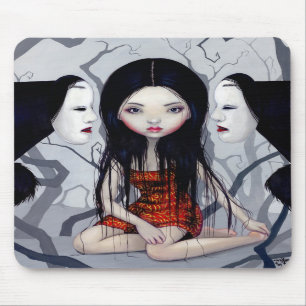 Gotisk japansk fasa Mousepad för Faceless spöken Musmatta