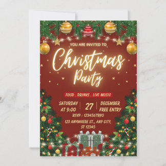 Gotisk julfest inbjudan utskrivbar