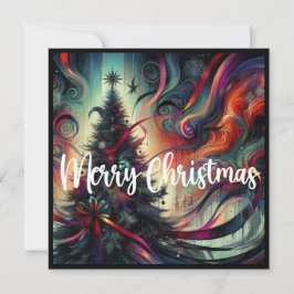 Gotisk julgran julkort