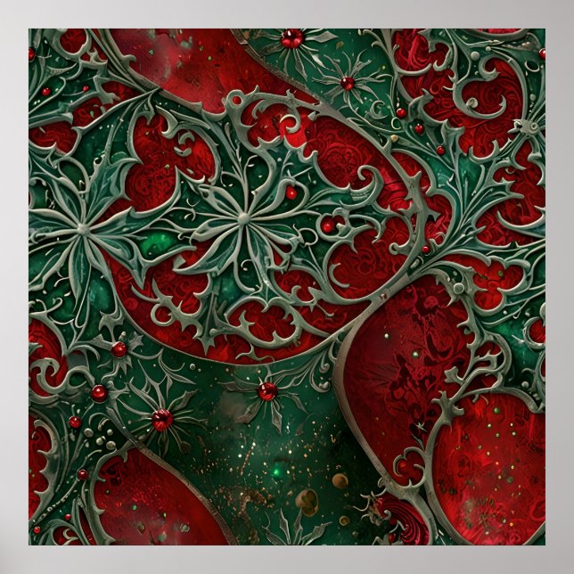 Gotisk julplakat poster (Framsidan)