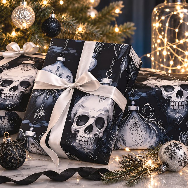 Gotisk julskallar Creepmas Presentpapper (Skapare uppladdad)