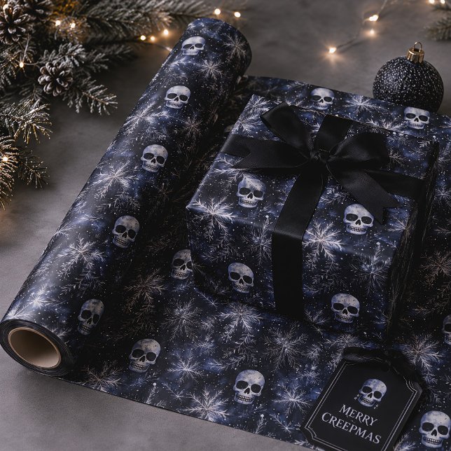 Gotisk julskallar spöklik presentpapper (Skapare uppladdad)
