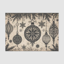 Gotisk julskrevpapper decoupage 