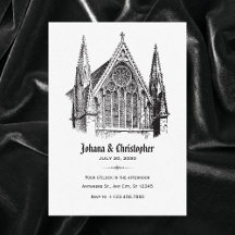 gotisk katedral bröllop