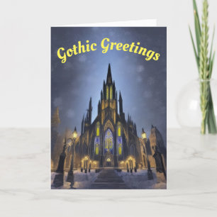 Gotisk katedral helgkort