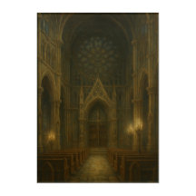 Gotisk katedral i färg
