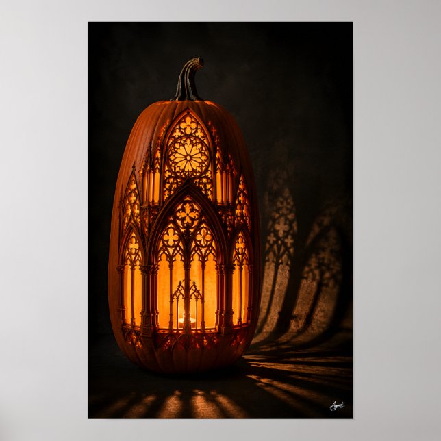 Gotisk katedralpumpa poster (Framsidan)