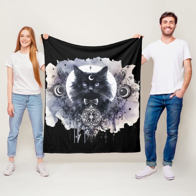 Gotisk katt fleecefilt (På plats)
