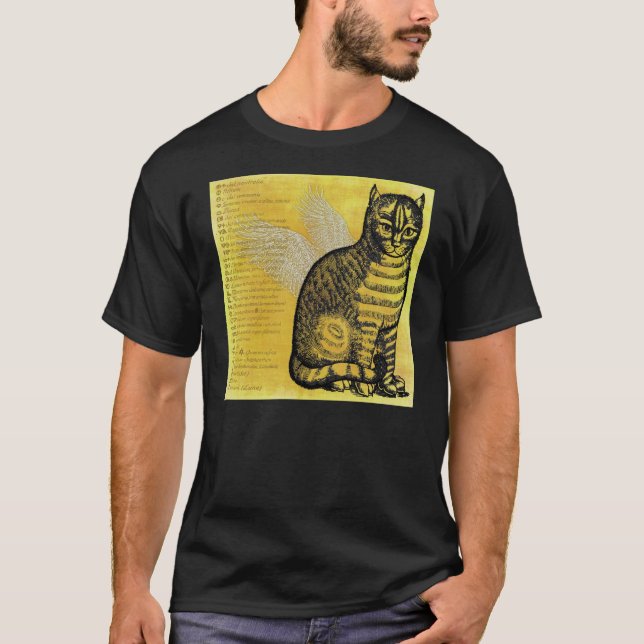 Gotisk katt t shirt (Framsida)