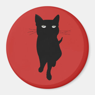 Gotisk kattunge för svart kattkattdjur magnet