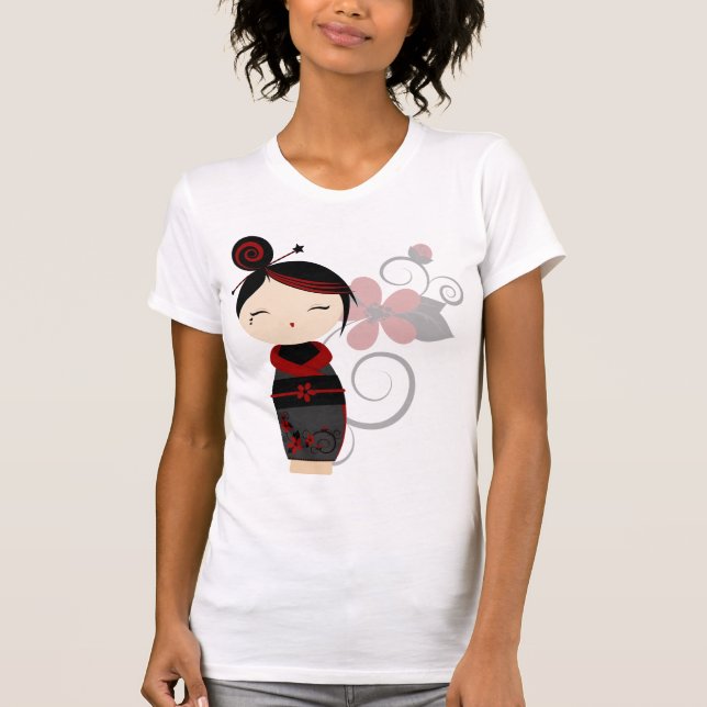 Gotisk Kokeshi utslagsplats Tee Shirt (Framsida)