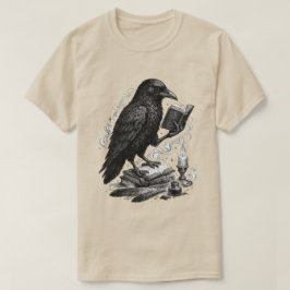 Gotisk Korp Läsande Gamla Böcker Konst T Shirt