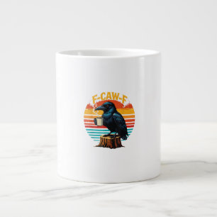 Gotisk Korp Rolig Halloween F Kraka F Kaffe Jumbo Mugg