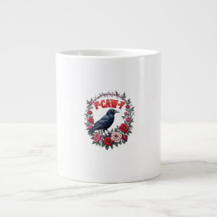Gotisk Korp Rolig Halloween F Kraka F Vintage Jumbo Mugg