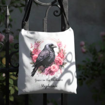 Gotisk Korp Rosa Blommig Mörk Akademi