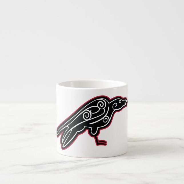 Gotisk kråka espressomugg (Framsidan)