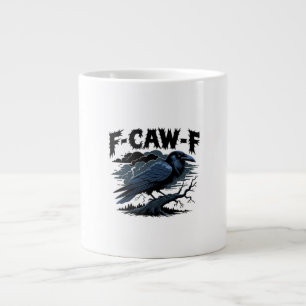 Gotisk Kråka Rolig Humor F-Caw-F Essential Minimal Jumbo Mugg