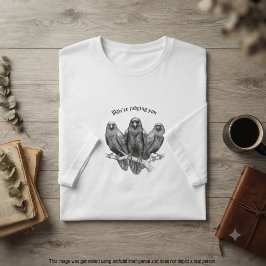 Gotisk kråka vi dömer dig sarkastisk present t shirt