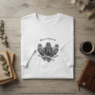 Gotisk kråka vi dömer dig sarkastisk present t shirt