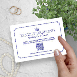 Gotisk kunglig krona medeltida & fantasy QR-kod RS OSA Kort