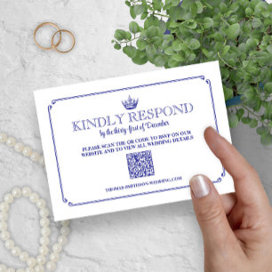Gotisk kunglig krona medeltida & fantasy QR-kod RS OSA Kort