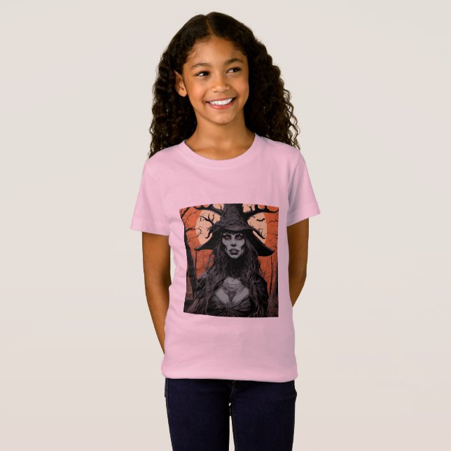 Gotisk kvinnlig demon t shirt (Hel framsida)