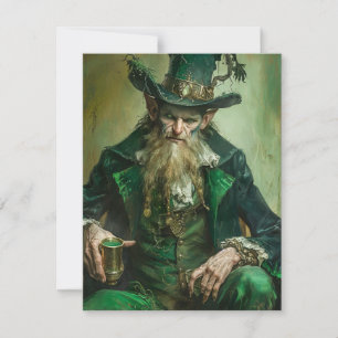 Gotisk Leprechaun Anteckningskort