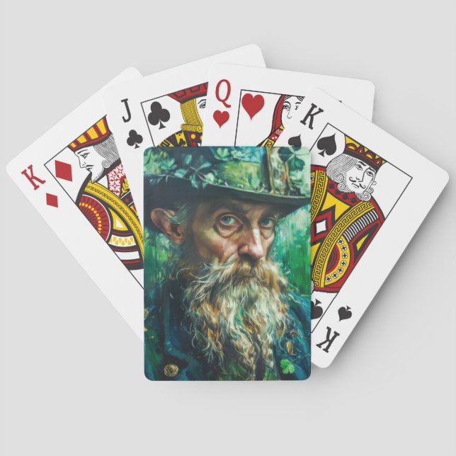 Gotisk Leprechaun Casinokort (Baksidan)