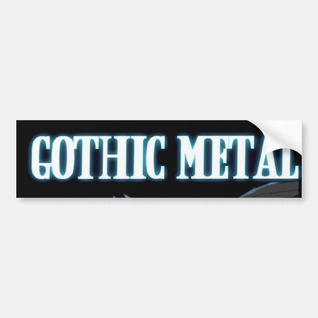 Gotisk metall bildekal (Framsidan)