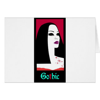 GOTISK MODE HÄLSNINGSKORT