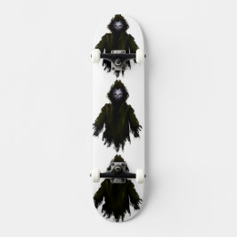 Gotisk Monster Skräck Mörk Edgy Gatuart Mini Skateboard Bräda 18,5 Cm