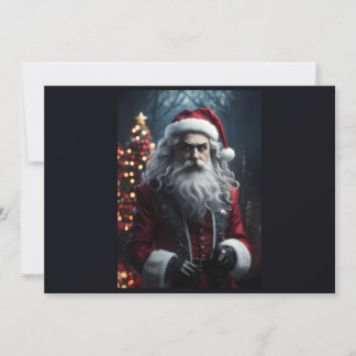 Gotisk Mörk Tomte Alternativ Jul Julkort