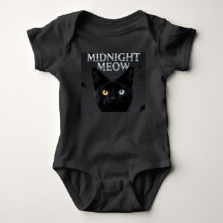 Gotisk Mystiker: Cool Svart Katt med Heterochromi T Shirt
