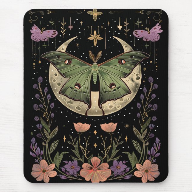 Gotisk nattliga himmel illustration musmatta (Framsidan)