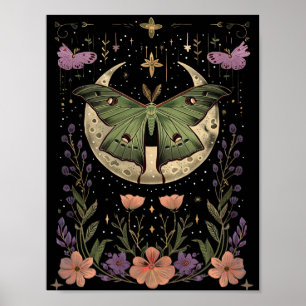 Gotisk nattliga himmel illustration poster