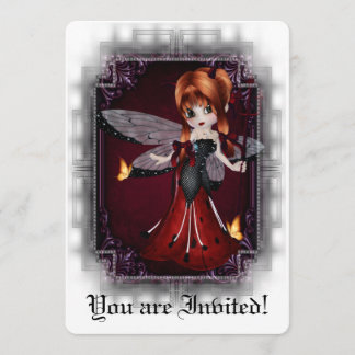 Gotisk nyckelpiga 3 för djävulen för inbjudningar