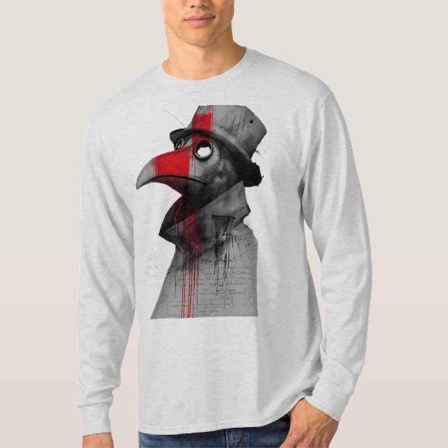 Gotisk Pesten Doktor Trash Polka Långärmad T Shirt (Framsida)