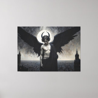 Gotisk porträtt av herr Lucifer Canvastryck