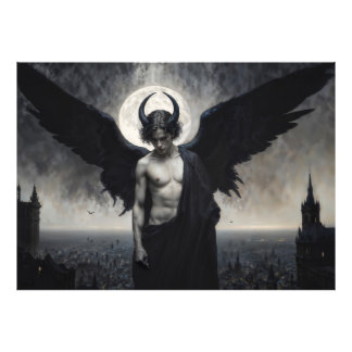 Gotisk porträtt av herr Lucifer Fototryck