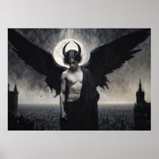 Gotisk porträtt av herr Lucifer Poster