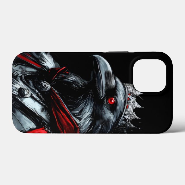 Gotisk Rav Kung Grafisk iPhone Fodral - Clean Mini (Baksida (horisontell))