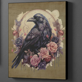 Gotisk Raven Mörk Akademisk Blomma