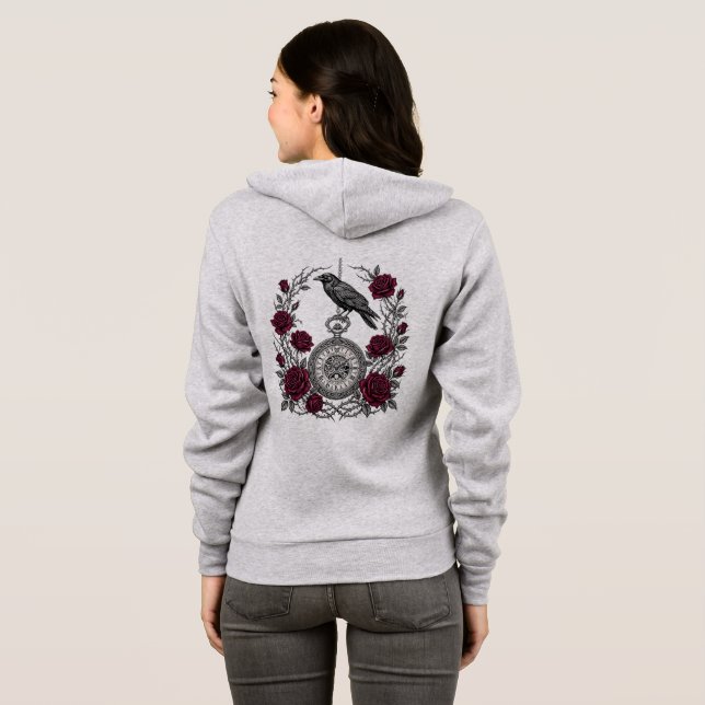 Gotisk Ravens Ur T Shirt (Hel baksida)