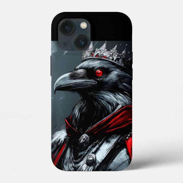 Gotisk Ravkung Grafik iPhone-fodral - Clean Mini (Baksida)