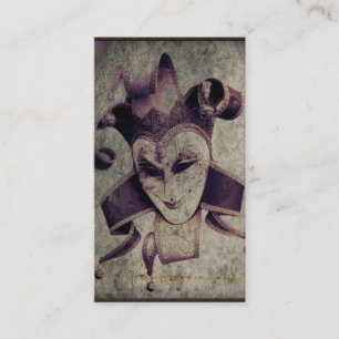 Gotisk renaissanceclownJoker Visitkort