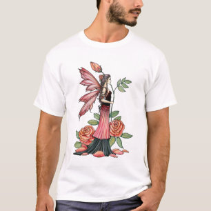 Gotisk röd ros änglatotehandväska av Molly Harriso T Shirt