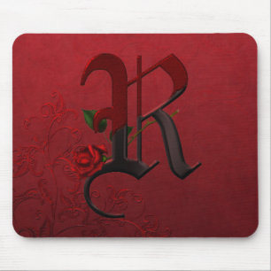 Gotisk rosa Monogram R Musmatta