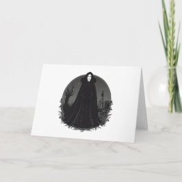 Gotisk Salem-häxa vid midnatt Inbjudan